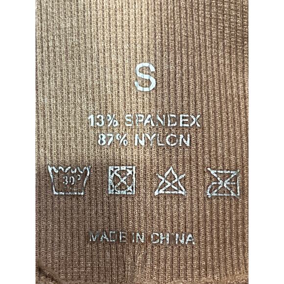 NVGTN Taupe Color Leggings High Waist Size Small - Picture 3 of 5